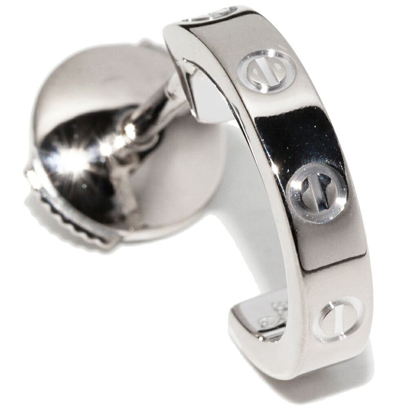 Cartier K18wg Mini Love Earring Single B80289